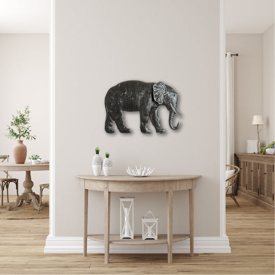Decorative elephant metal wall art for modern home décor