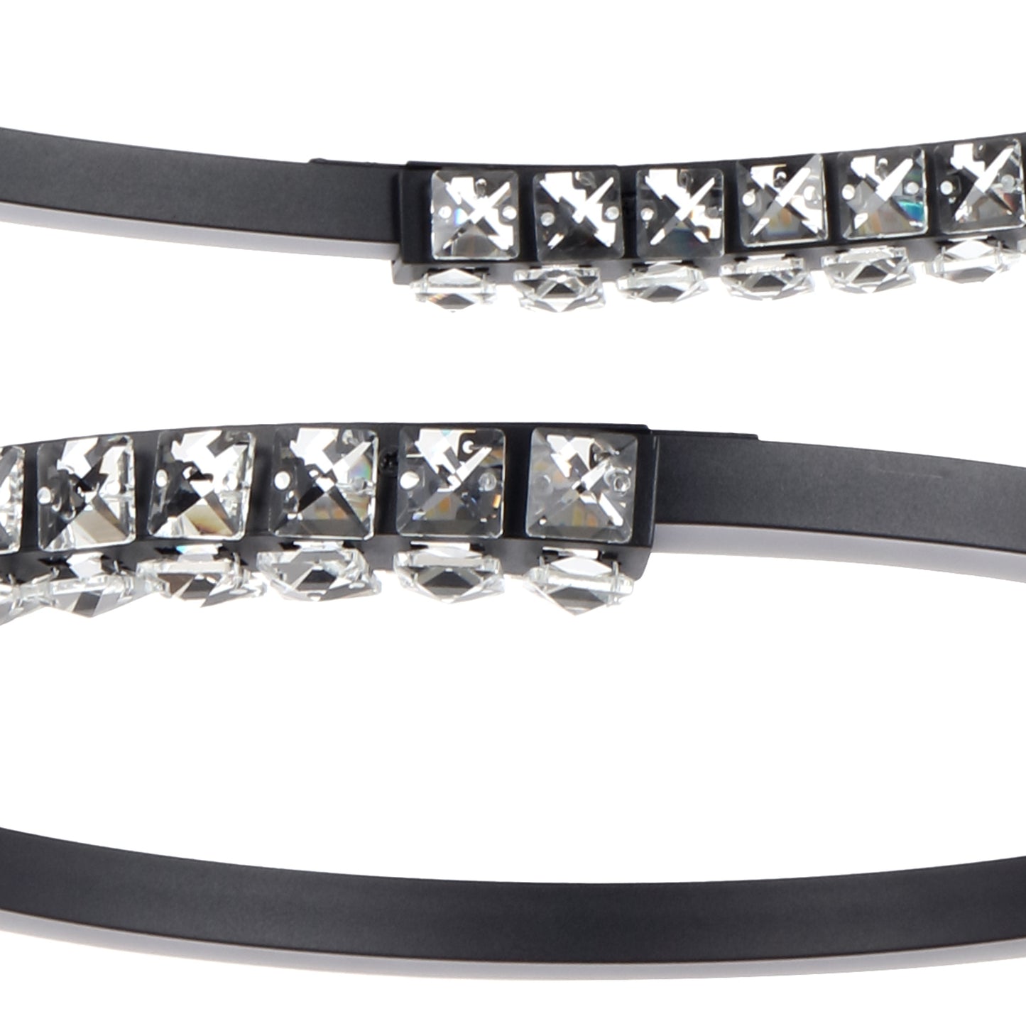 TFS 3TIER PENDANT 80wLED D:800+580+380 H:30 CAB.3M BLACK SAND/ CRYSTAL