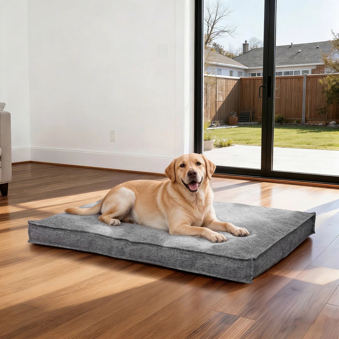 Linen Washable Orthopedic Dog Bed