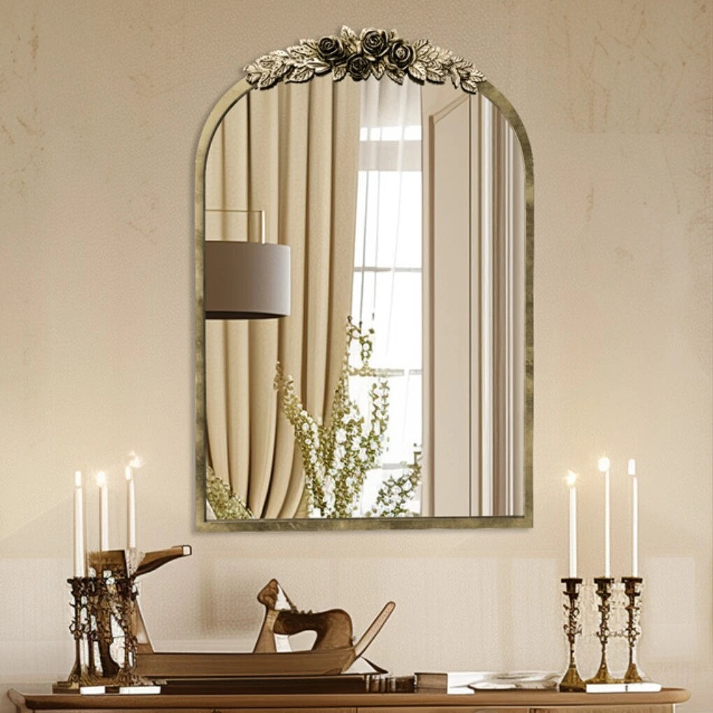 Antique Brass Baroque Mirror for Hallway