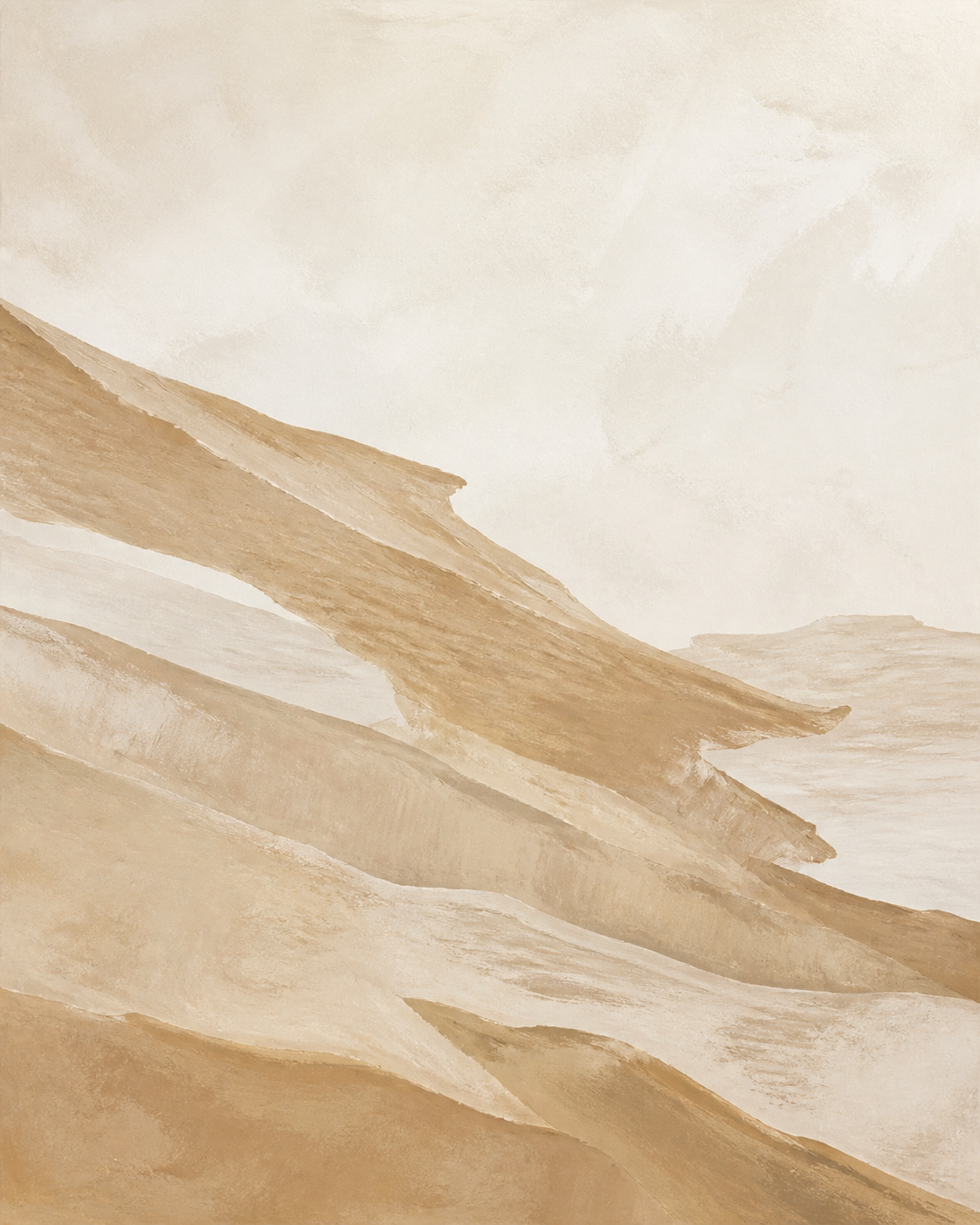Sandstone Drift neutral abstract artwork detail