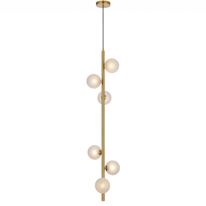 TFS 6 LT PENDANT 6x6wG9max KIT L1200 W265 H265 TEX 2m ANT GOLD/ FROST TEAR PATTERN