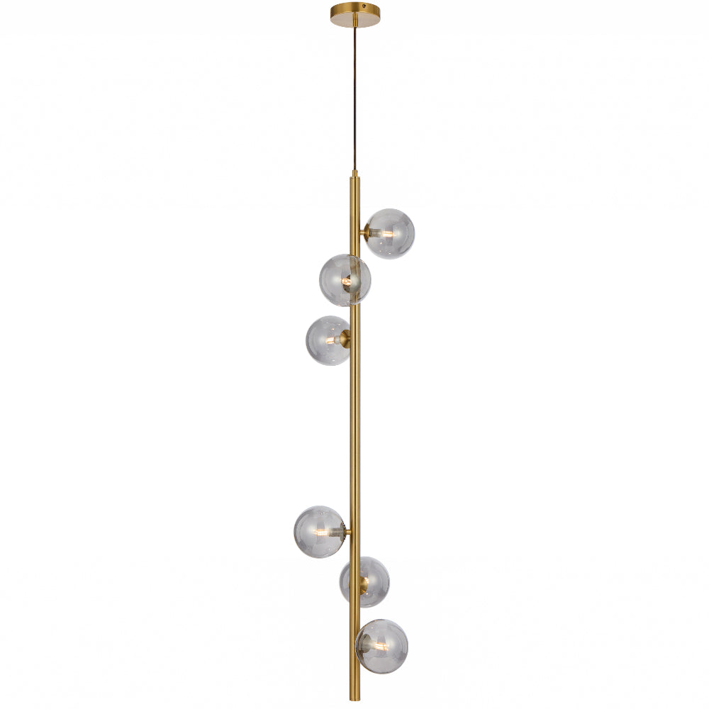 TFS 6 LT PENDANT 6x6wG9max KIT L1200 W265 H265 TEX 2m ANT GOLD/ SMOKE