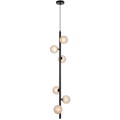 TFS 6 LT PENDANT 6x6wG9max KIT L1200 W265 H265 TEX 2m BLACK/ FROST TEAR PATTERN