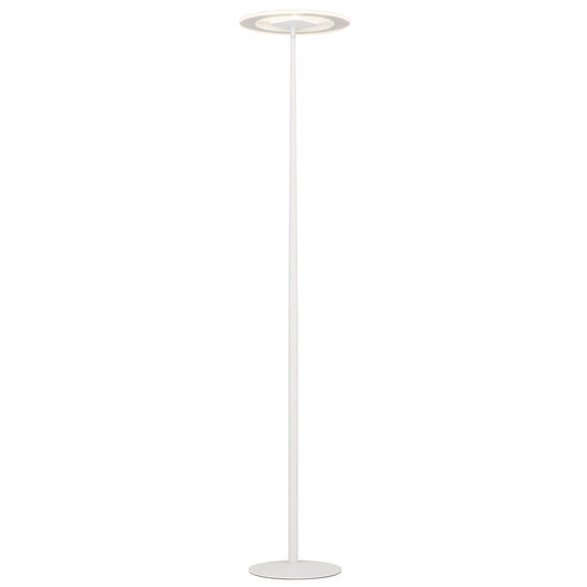 TFS LED FLOOR LAMP 12wLED 3CCT DIM 1800LM H1550 D350 footswth WHITE SAND