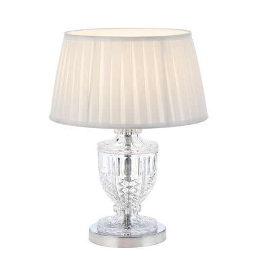 TFS TABLE LAMP 25wE27max D:240 H:475 CHROME / IVORY