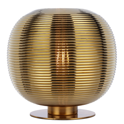 Tarragona TFS Table Lamp – Antique Gold Base & Gold Glass