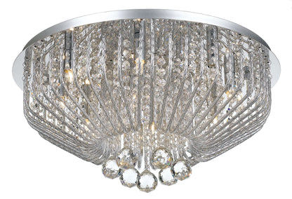 TFS 53 CTC 9x33wOSRAM G9 D:530 CHROME / CLEAR CRYSTAL BEADS