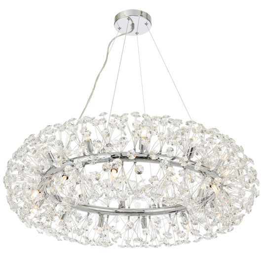 Faro TFS 24LT PENDANT 24x6wG9max D:900 H:350 CRY H13 CRYS H130 CAB 2M CHROME/ CLEAR