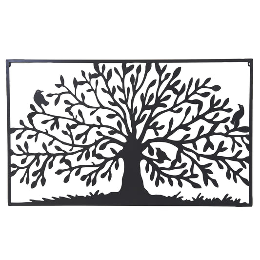 Black Tree of Life metal wall art 90 by 54cm