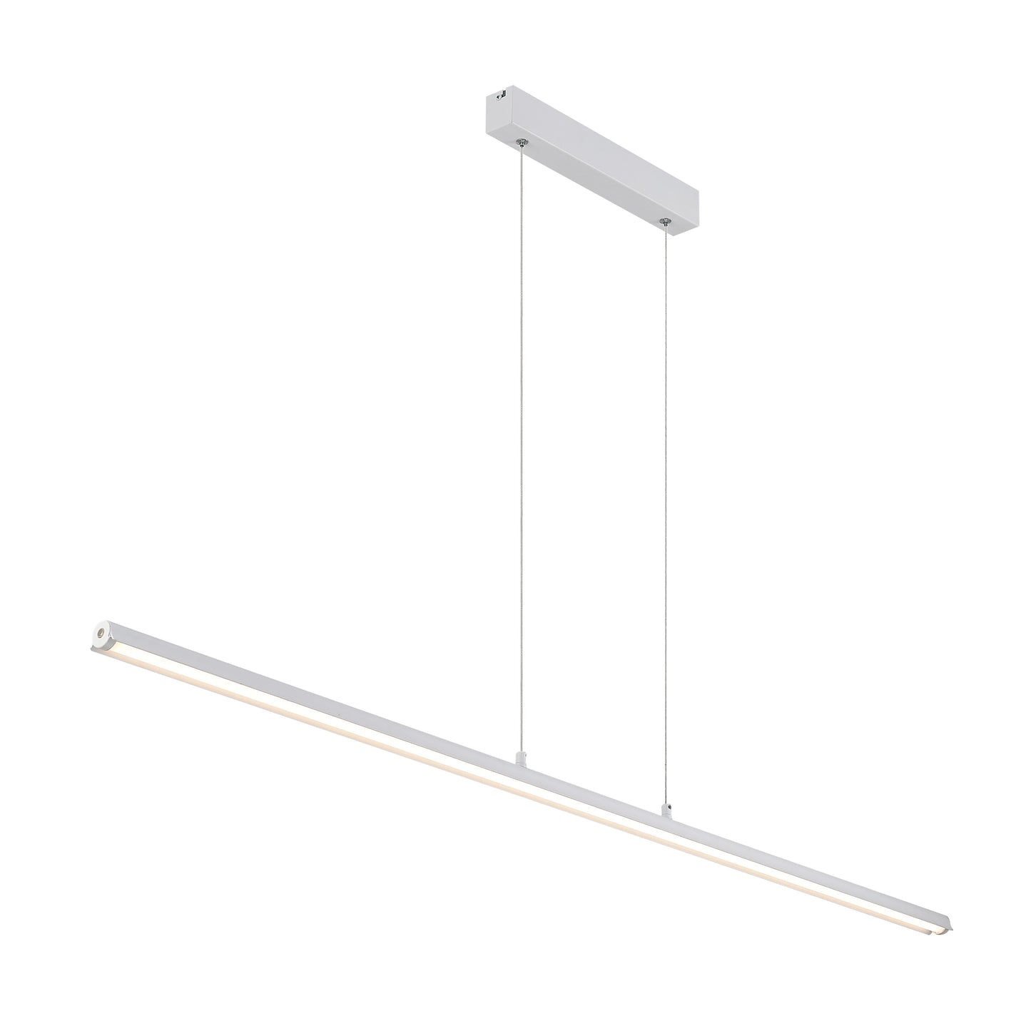 Lumostone TFS 140CM PENDANT 36wLED L:1400 W:38 H:25 cab 2M 3CCT STEP DIM 2450Lm WHITE MATT