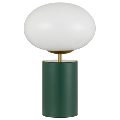 TFS TOUCH TABLE LAMP 5wE14 3000K D200 H320 GREEN 6028/ GOLD/ OPAL GLOSS