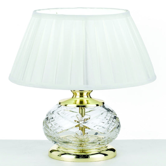 Murcia TFS Table Lamp – Gold & White Finish