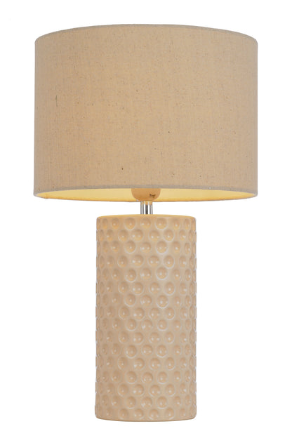 TFS CERAMIC TABLE LAMP 25wE27max H:470 D:280 CREAM
