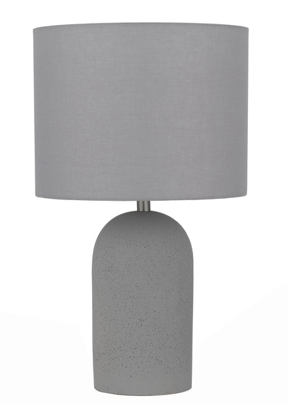 TFS SMALL TABLE LAMP 25wE27max D:240 H:400 line sw CONCRETE / SOFT GREY LINEN
