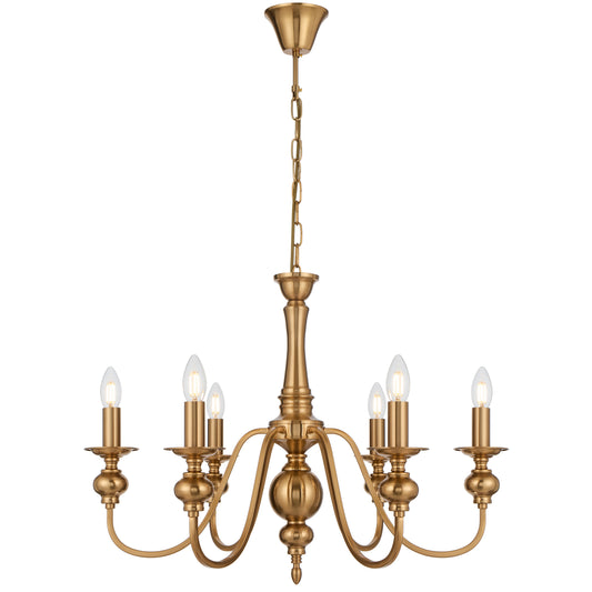 Zanoform TFS 6LT PENDANT 6x25wE14max D:680 H:500 chain 2m COPPER