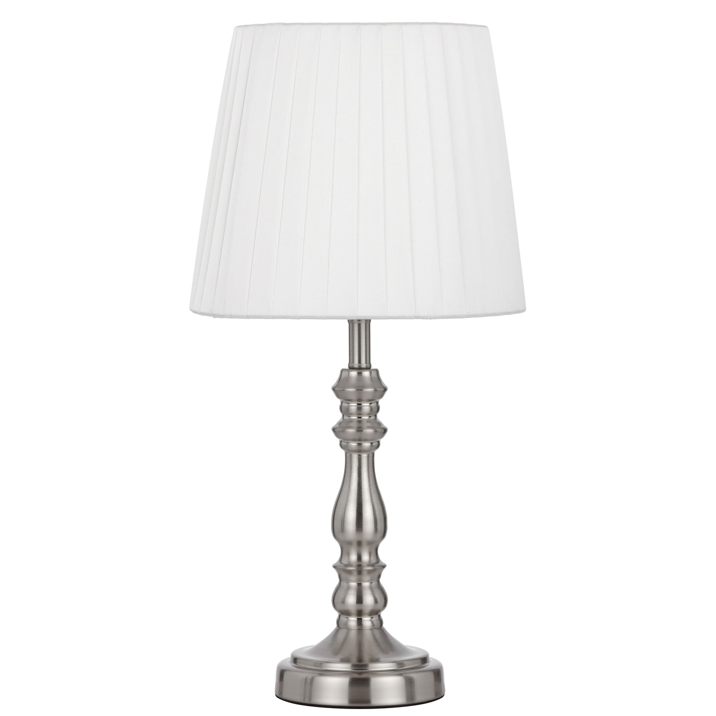 Santander Table Lamp 25W E27 – Nickel & Ivory Soft Plated