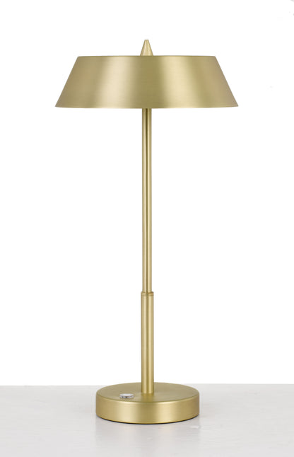 TFS TABLE LAMP 7w LED 3 WAY TOUCH SWITCH H:425 D:220 BRASS/GOLD 3000K 580Lm