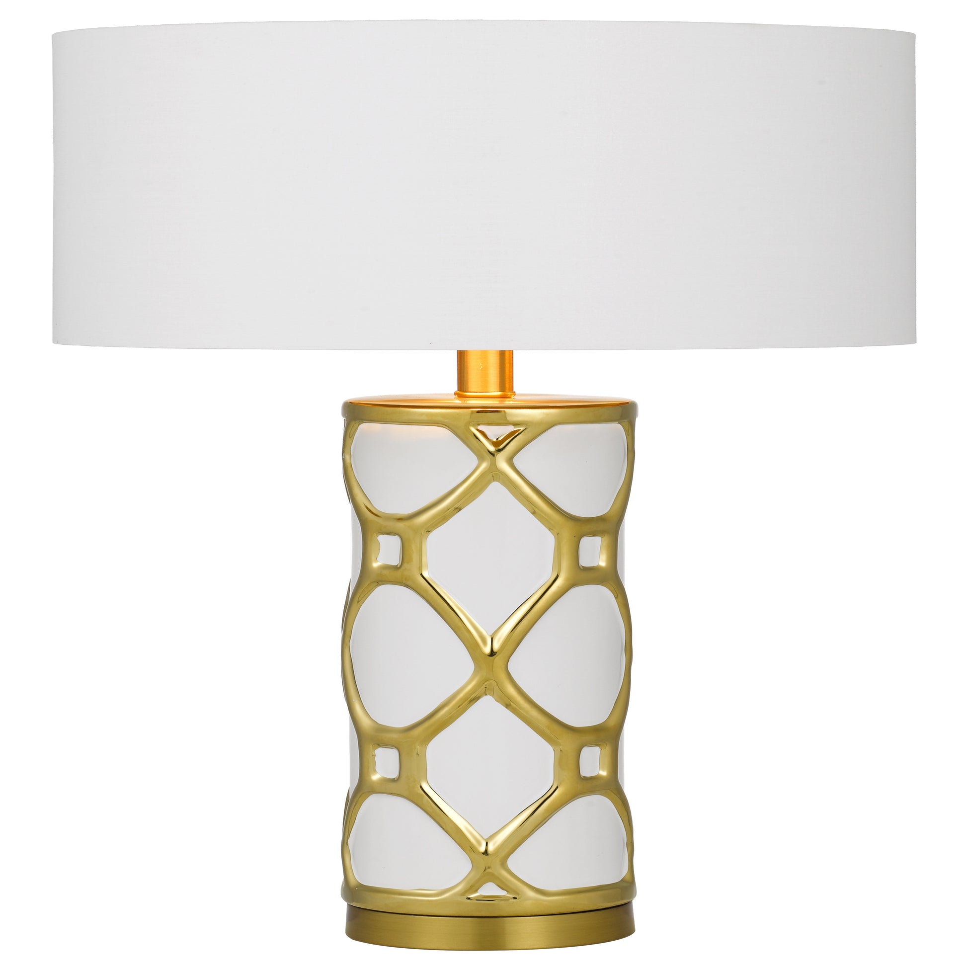 Segovia Ceramic Table Lamp 25W E27 – White Finish