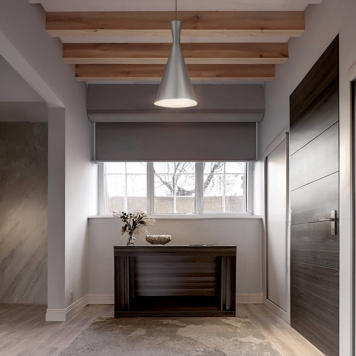 TFS 30 PENDANT 25wE27max D305 H605 + 2 TEX ALUMINIUM BRUSHED (BLACK)