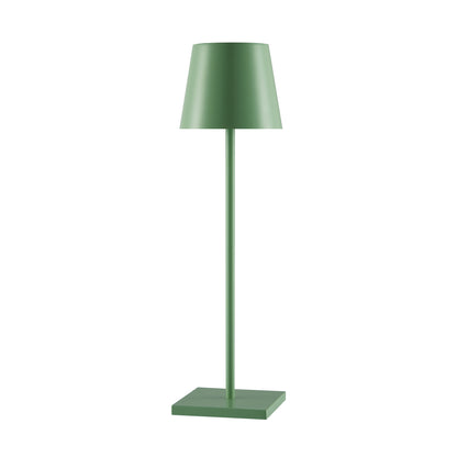 TFS RECHARGEABLE TABLE LAMP 3wLED D108 H380 IP54 1.5M 3000 K 300LM 2X2000mah GREEN SATIN