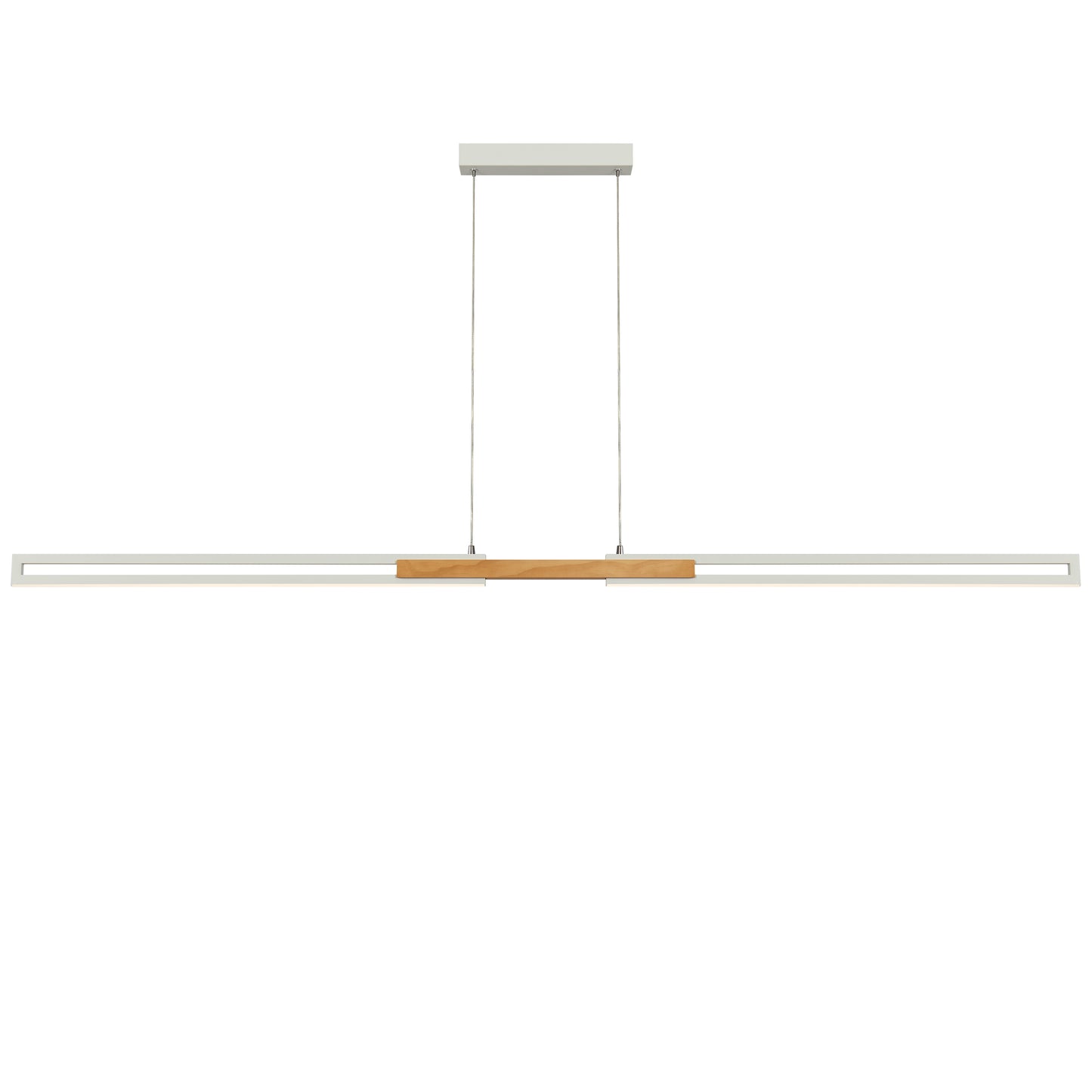 TFS 180CM LED PENDANT 36wLED 2080Lm cab.2M 3CCT WALL SWT WHITE / OAK WOOD