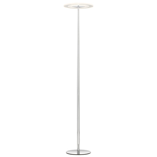 TFS LED FLOOR LAMP 12wLED 3CCT DIM 1800LM H1550 D350 foot swtch CHROME