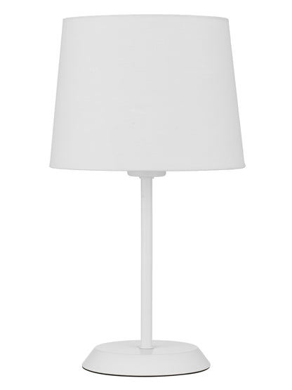 TFS TABLE LAMP 25wE27max H:400 D:225 WHITE/WHITE Inline Switch