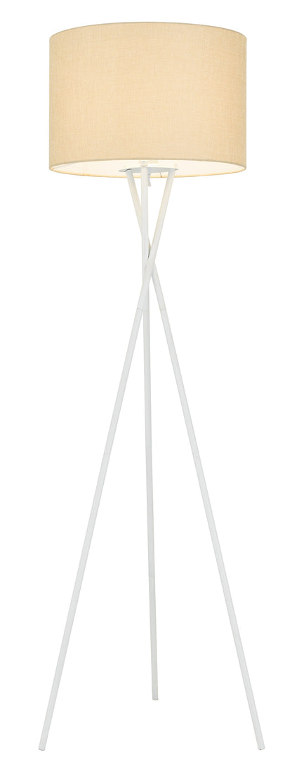 TFS FLOOR LAMP 60wE27max. D:450 H:1600 WHITE MATT/WHEAT