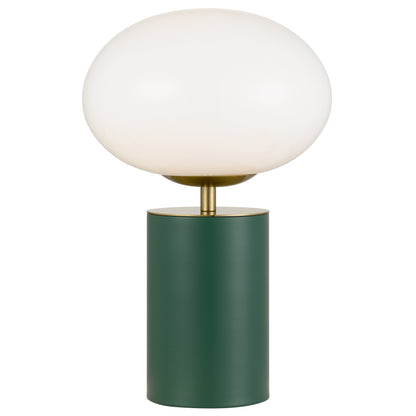 TFS TOUCH TABLE LAMP 5wE14 3000K D200 H320 GREEN 6028/ GOLD/ OPAL GLOSS
