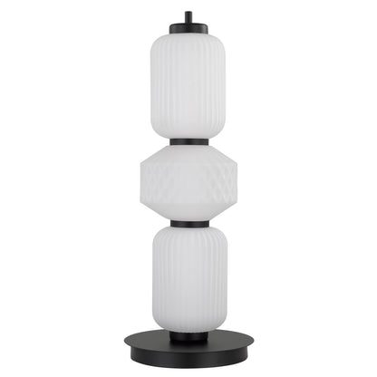 Trento TFS TABLE LAMP 15wLED 3000K DIM D:200 H:530 BASE: BLACK 560Lm GLASS: FROST