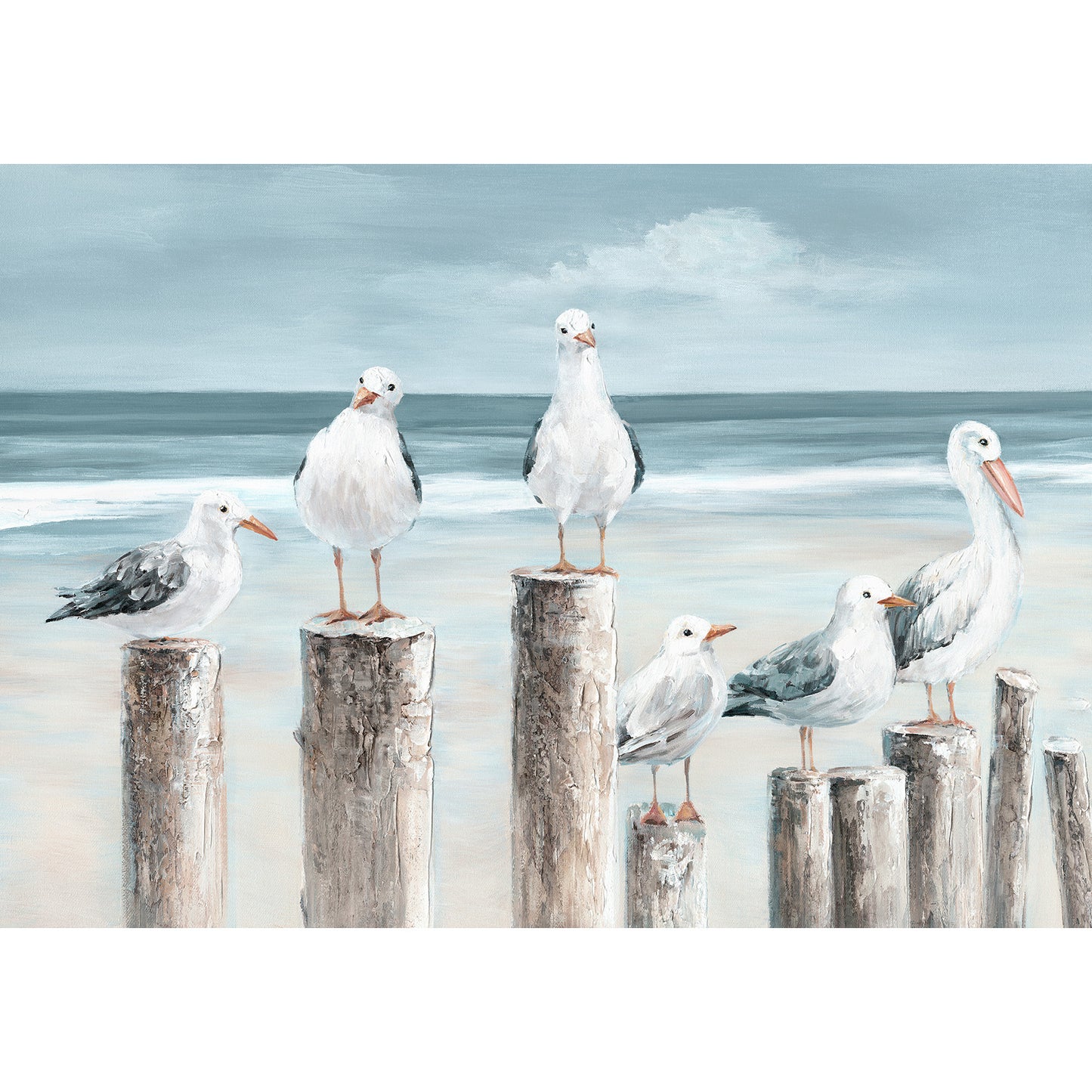 Seabirds Canvas Print