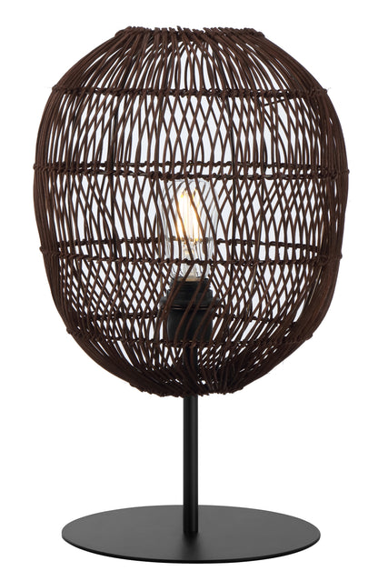 TFS 30 TABLE LAMP 25wE27max D300 H505 (2 parts) BLACK Base / BROWN Shade