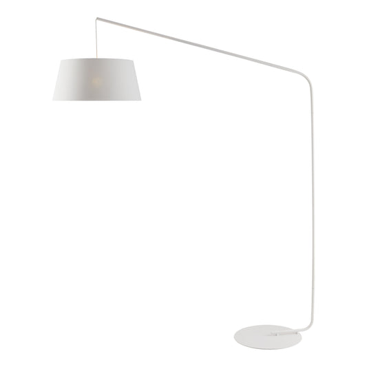 TFS FLOOR LAMP 25wE27max L1510 W500 H1800 cab:2.0m foot WHITE MATT/IVORY-GOLD MATT