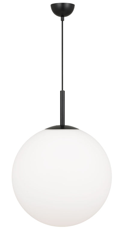 TFS 16 PENDANT 25w E27 D:400 CAB:2m BLACK / OPAL MATT