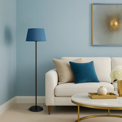 TFS FLOOR LAMP 25wE27max H:1480 D:360 BLACK/BLUE Foot Switch