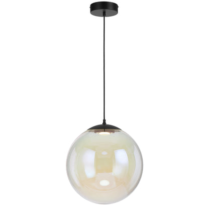 TFS 40 PENDANT 15wLED 3000K DIM D400 H435 780Lm cab 2M BLACK MATT/ RAINBOW