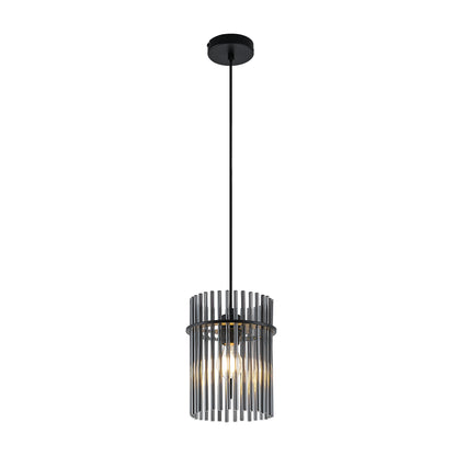 Cantostone TFS PENDANT 25wE27max D200 H260 CAB 2m BLACK MATT/ SMOKE