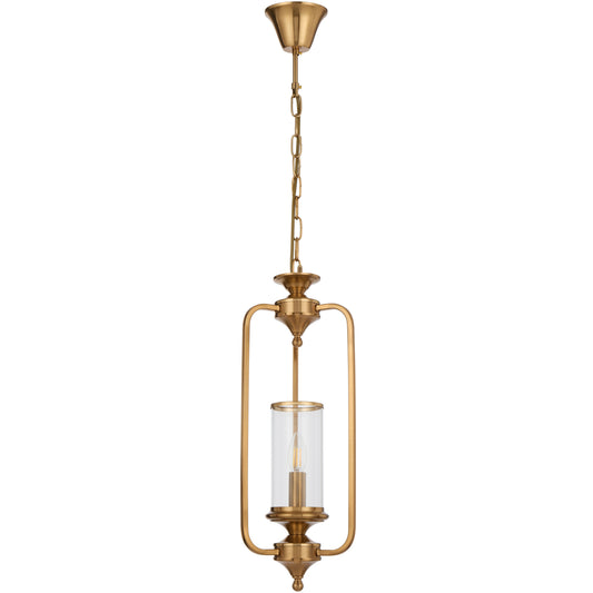 Ancona TFS 1LT PENDANT 25wE14max D210 H540 chain 2m COPPER / CLEAR GLASS