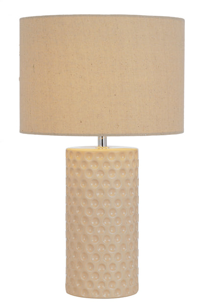 TFS CERAMIC TABLE LAMP 25wE27max H:470 D:280 CREAM