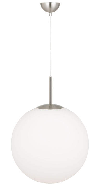 TFS 16 PENDANT 25w E27 D:400 CAB:2m NICKEL / OPAL MATT