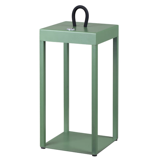 Cantoform TFS RECHARGEABLE TL 3wLED L:130 W:130 H:300 IP54 USB1M 2X2000mah 3000K GREEN