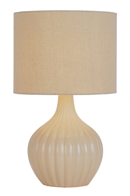 TFS CERAMIC TABLE LAMP 25wE27max H:440 D:260 CREAM