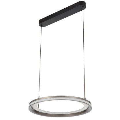 TFS 40CM PENDANT 40wLED D400 H30 3000K DIM CAB 2m 1710Lm PEARL GREY/FROST
