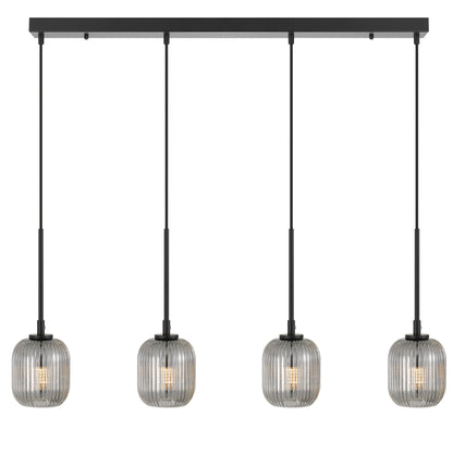 TFS 4 PENDANT 4*3wG9 NON-DIM L900D110cab2.0 BLACK / SMOKE / 3000K