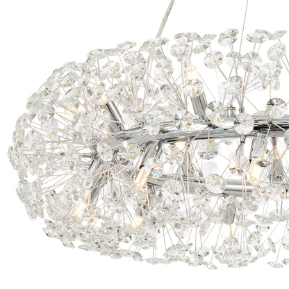 Faro TFS 24LT PENDANT 24x6wG9max D:900 H:350 CRY H13 CRYS H130 CAB 2M CHROME/ CLEAR
