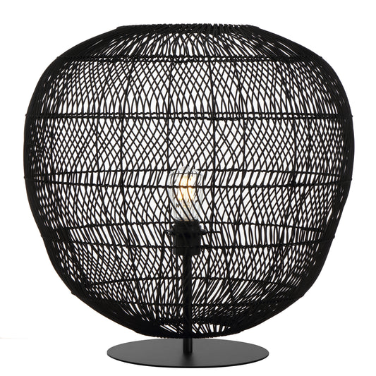 Teralux TFS 50 TABLE LAMP 25wE27max D500 H600 (2 parts) BLACK Base / BLACK Shade