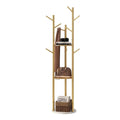 Gold Marble Base Coat Rack, 9 Hook Freestanding Tall Coat Stand