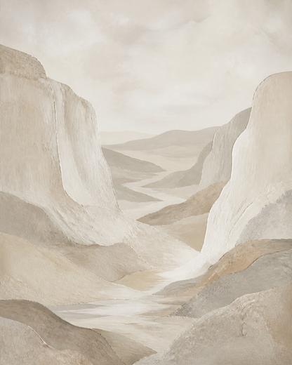 Limestone Valley neutral abstract artwork detail
