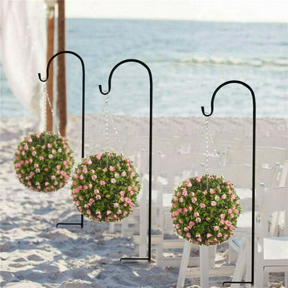 P&P Set of 8 Anti-wind Shepherd Hooks For Garden Wedding Venue Decorations Reusable